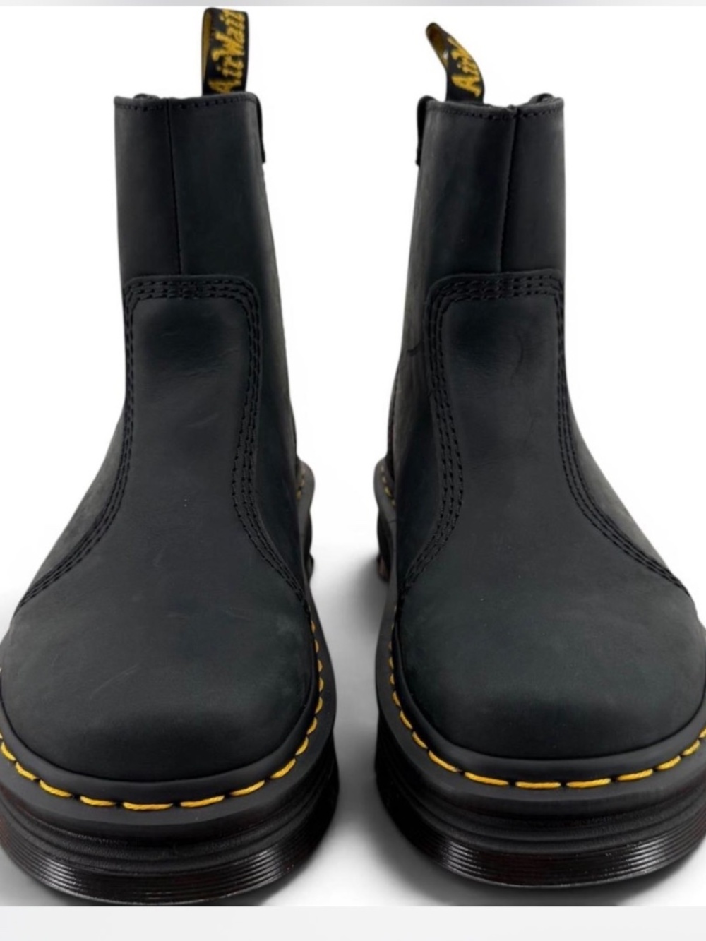 Dr. Martens Zebzag rigger slip on leather boots size 6